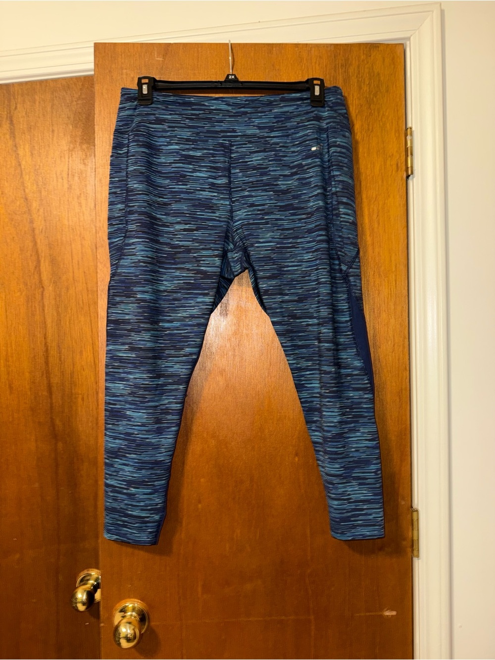🐠 bcg Blue Multi-Stripe Active Leggings